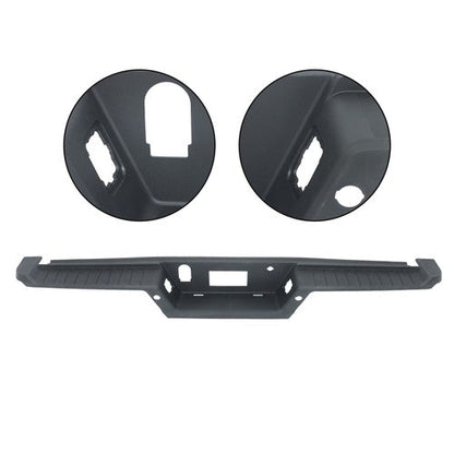 Rear Bumper Top Step Pad With Trailer Holes Plastic For Ford F150 2021 2022 2023