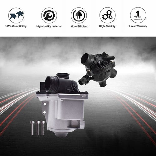 Electric Engine Water Pump W/ Thermostat For 13-15 BMW 535ixDrive 11517588885