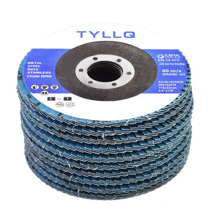 New 20 Pack 40 Grit 4.5" X 7/8"  Premium Zirconia Flap Disc Sanding Grinding