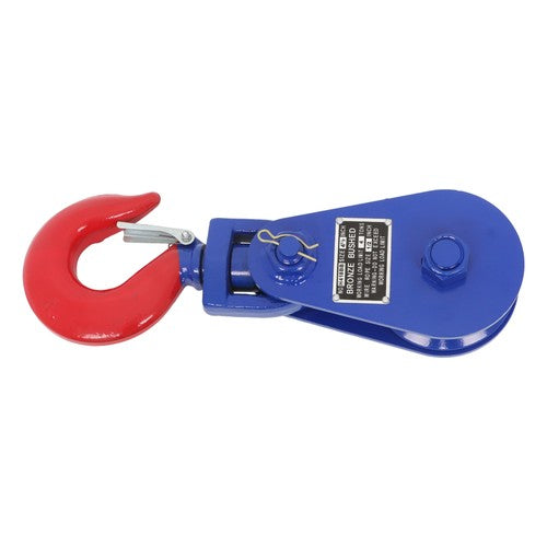 8800 Lbs Snatch Block with Swivel Shackle, 4.5" Sheave, 1/2" Wire Rope