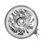5-3/4"Inch Round LED Red Halo Style Halogen Crystal Clear Headlights Angel Eye
