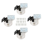 2 Inch Caster Wheels Set of 4 Heavy Duty Locking Casters with brake white