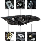 Headlight Fit For Ford Fusion 2017-2019 Headlamps Driver + Passenger Side Pair