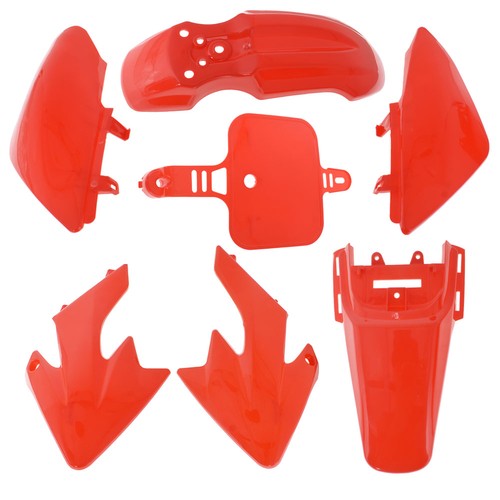 Red Plastic Fender Fairing Kit For Honda XR50 SDG CRF50 SSR107 125 Dirt Bike