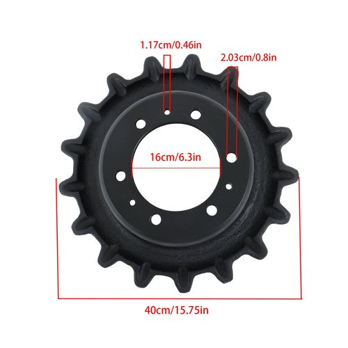 T630 T870 Drive Sprocket -6 Hole Single Speed 7165109 For Bobcat T200 T300