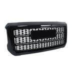 Gloss Black Front Grille For GMC Sierra 2500HD 3500HD Denali 2015-2019 Plastic