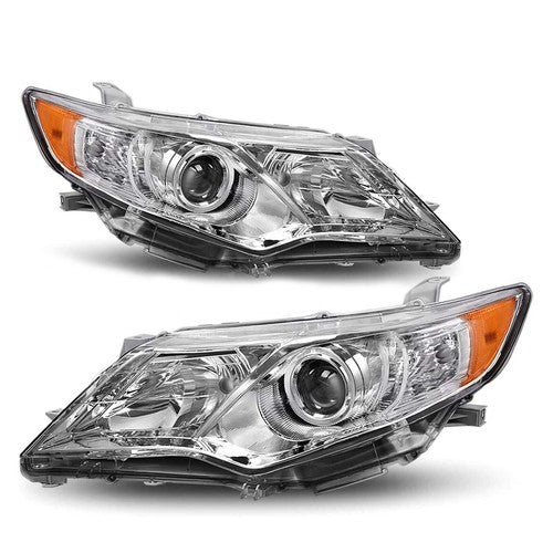 2012-2014 Toyota Camry Chrome Halogen Projector Headlights