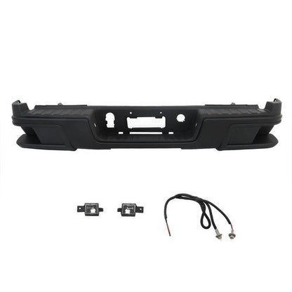 Rear Step Bumper Black For 2015-2022 Chevy Colorado Canyon W/o Sensor Holes
