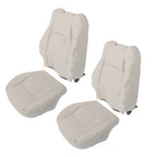 For Chrysler 300C 2005-2010 4PCS Both Side Bottom&Top Seat Cover Lt Gray Leather