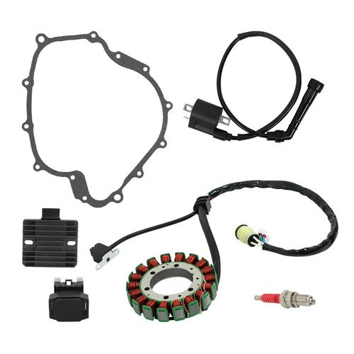 For 2004-2007 Yamaha Rhino 660 YXR660 Ignition Coil & Stator Regulator Relay Kit