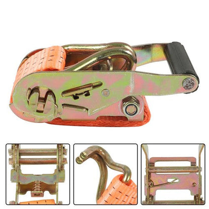 (10) 1.5" x15' 4000lb Ratchet Tie Down Cargo Straps J Hooks Heavy Duty Tie Downs