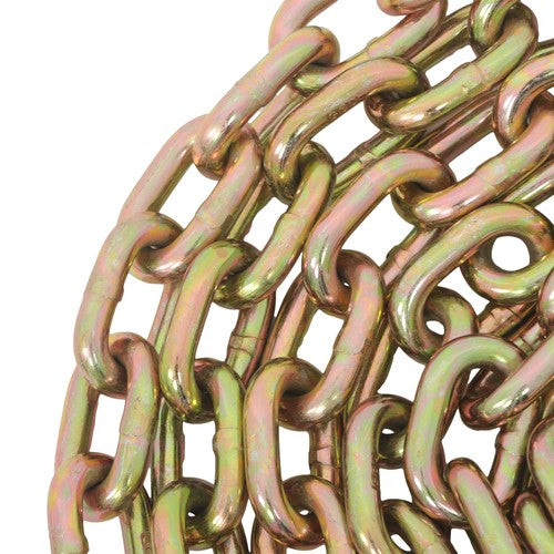 Binder Transport Chain G80 Steel 7100Lbs Tow Chain 3/8In × 20FT With Grab Hooks