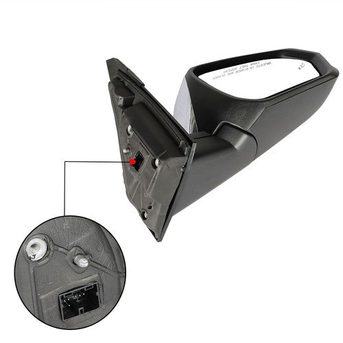 RH Side Mirror Blind Spot Signal Light Chrome 8Pin For Equinox 2018-2022