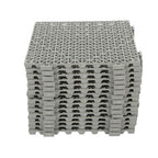 55PCS 12 x 12in Interlocking Drainage Floor Tiles Modular Interlocking Tile Gray