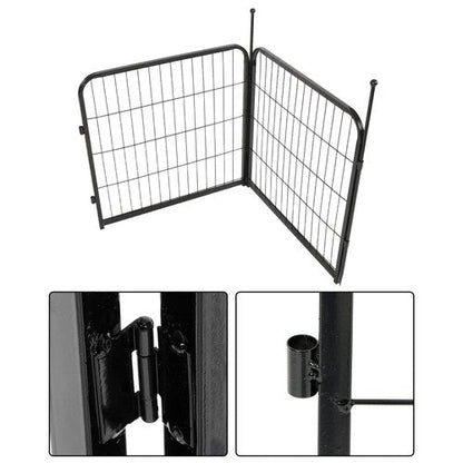 16 Panels 24x24 inch Dog Playpen Crate Fence Pet PlayPen Exercise Cage