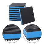 8 Pack 6"x6"x7/8" Anti Vibration Pads with Ribbed Rubber & EVA Core