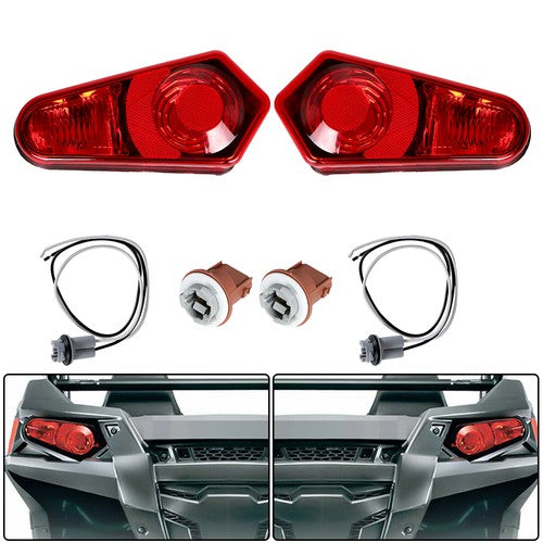 Fit For Polaris ACE RZR Sportsman 2009-2022 1 Pair Tail Lights Lamps Left+Right