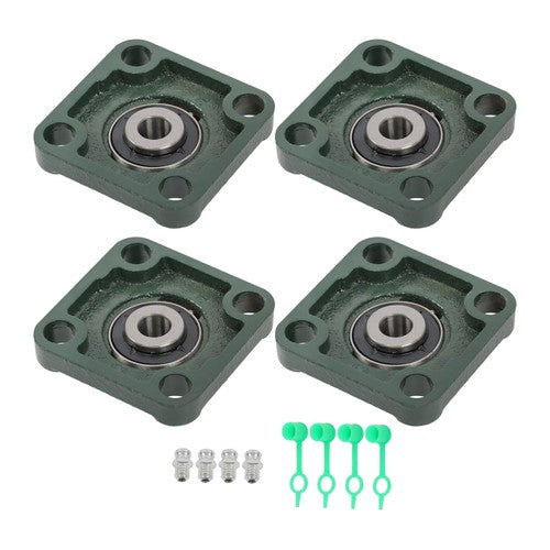 UCF201-8 1/2" Bore Pillow Block Flange Bearing 4 Bolt Solid Base (4PCS)