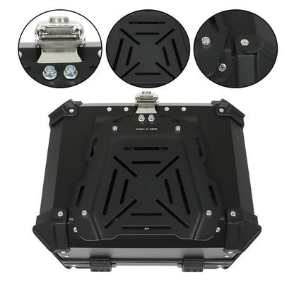 22L Black Motorcycle Luggage Waterproof Tail Box Scooter Trunk Storage Top Case