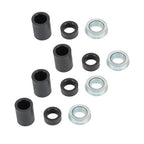 2PCS 14.5x4-8 Solid Wheels w/Toothed Tread, Silver Hub Black&Silver Replace Tire
