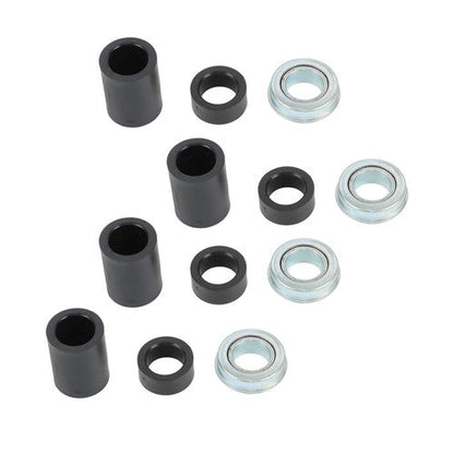 2PCS 14.5x4-8 Solid Wheels w/Toothed Tread, Silver Hub Black&Silver Replace Tire
