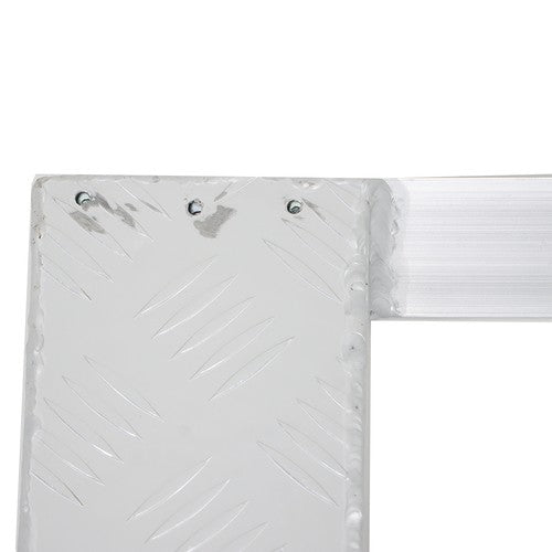 2Pcs 72'' × 14'' Aluminum Sliver Trailer Ramps 6500LBS Total Beavertail Hook End