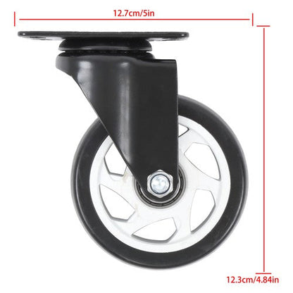 Heavy Duty 4-Inch Swivel Casters - Smooth Mobility, 1200lbs Max Load - 4 Pack