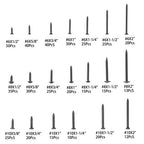485Pcs Flat,Truss,Phillips Round Head wood screws W/20 Screw Size #6, #8, #10