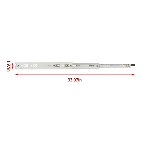 1 Pair of 18" Locking Drawer Slides Full Extension & Lock 150 lb Load Capacity