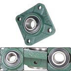 2 PCS Solid Base Pillow Block Flange Mounted Bearing 1" Bore 4 Bolt UCF205-16 US
