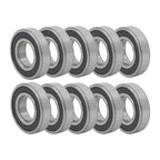 6207-2RS Deep Groove Ball Bearings 10pcs 35x72x17mm Set