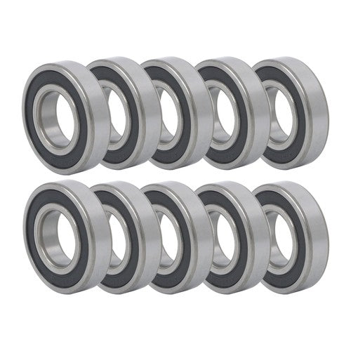 6207-2RS Deep Groove Ball Bearings 10pcs 35x72x17mm Set