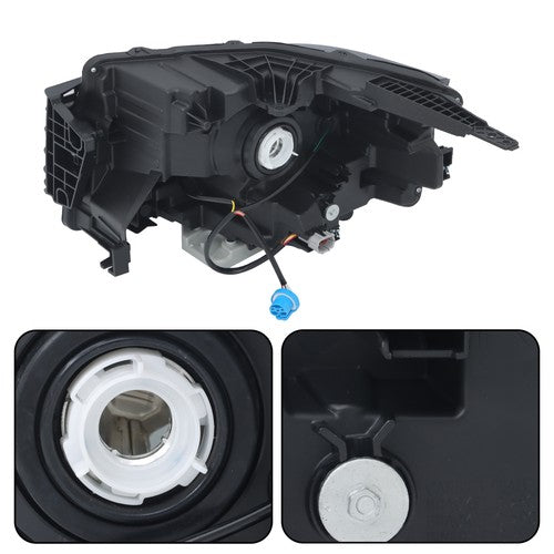 Headlight Replacement Fit For Nissan Frontier 2022-2023 LH+RH Clear Lens Halogen