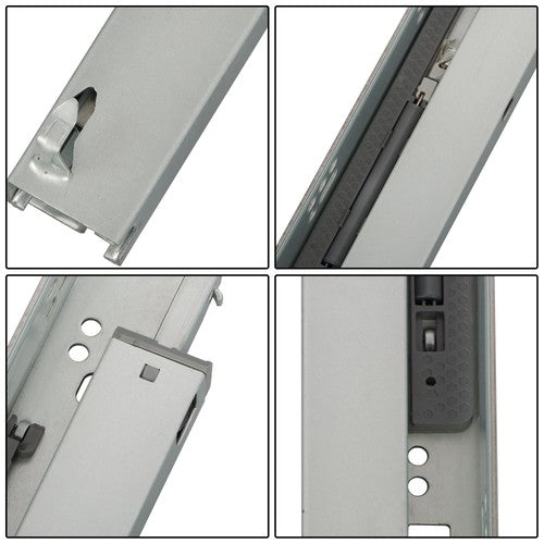4 Pairs Undermount Drawer Slides 15 inch Undermount Soft Close Drawer Slides