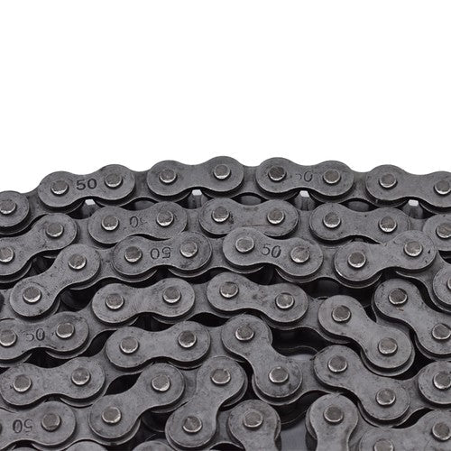 Pitch Size 0.62 #50 Roller Chain 10 Feet with 1 Connecting Links US