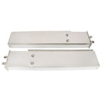 30" Stainless Steel Mud Flap Hanger w/ Light Cutouts Spring Loaded 2 1/2 Pattern