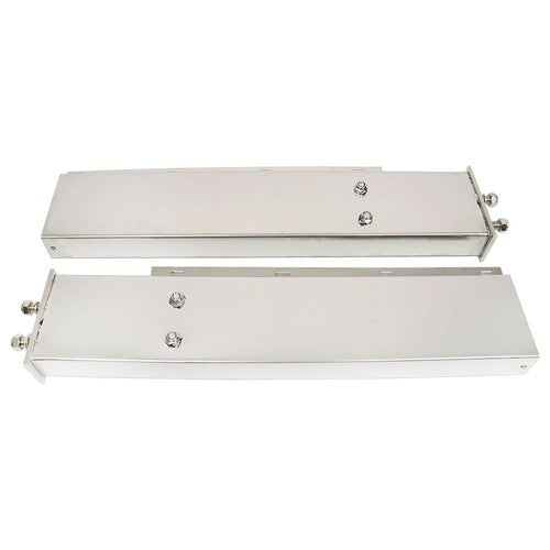 30" Stainless Steel Mud Flap Hanger w/ Light Cutouts Spring Loaded 2 1/2 Pattern