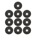 10 PCS 4-1/2" x 7/8" Black Diamond Grinding Discs Strip Discs for Angle Grinder
