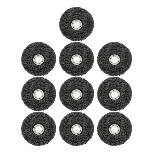 10 PCS 4-1/2" x 7/8" Black Diamond Grinding Discs Strip Discs for Angle Grinder
