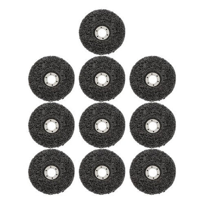 10 PCS 4-1/2" x 7/8" Black Diamond Grinding Discs Strip Discs for Angle Grinder