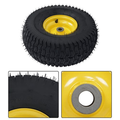 15x6.00-6 Lawn Mower and Dump Cart Wheel - 3/4 Inch Axle, 3.25 Inch Hub