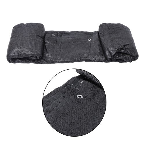 Garden Privacy Fence Heavy Duty 5ft X 50ft Barrier Net With Zip Ties Black