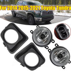 Fog Lights Pair Front Bumper Driving Lamp for 2014-2021 for Toyota Tundra