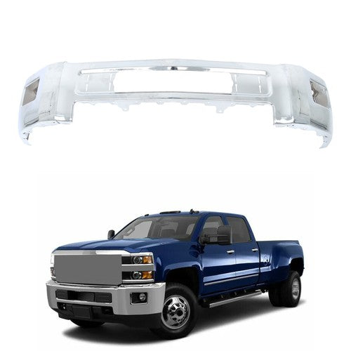 Split Front Bumper For Chevrolet Silverado 2500 3500 2015-19 Without Sensor Hole
