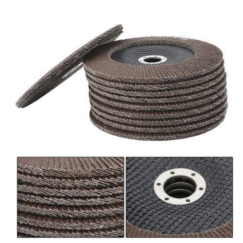 10 Pack Flap Disc 40 Grit 7" x 7/8" Type #29 Angle Grinder Grinding Wheel