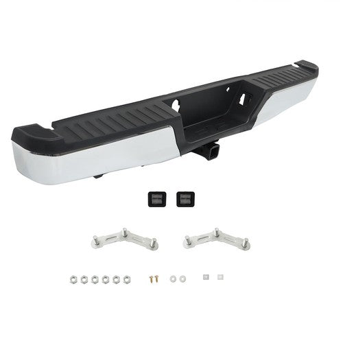 For Ford F-150 2015-2020 Chrome Steel Rear Step Bumper Assembly New w/ Max Tow