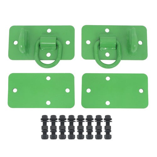 2 Pack Grade 70 Tractor Bucket Hooks w/ Tie Down Ring For Tractor Bucket RV UTV
