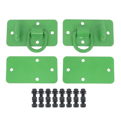 2 Pack Grade 70 Tractor Bucket Hooks w/ Tie Down Ring For Tractor Bucket RV UTV