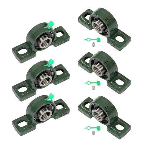 6× UCP204-12 Pillow Block Mounted Ball Bearing 3/4" Bore Cast Iron Base