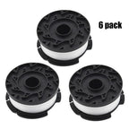 New 6 Pack Replacement For BLACK+DECKER AF-100-3ZP 30ft 0 .065" Trimmer Spool